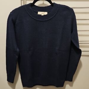 LOFT Womens Navy Crewneck Sweater NWOT